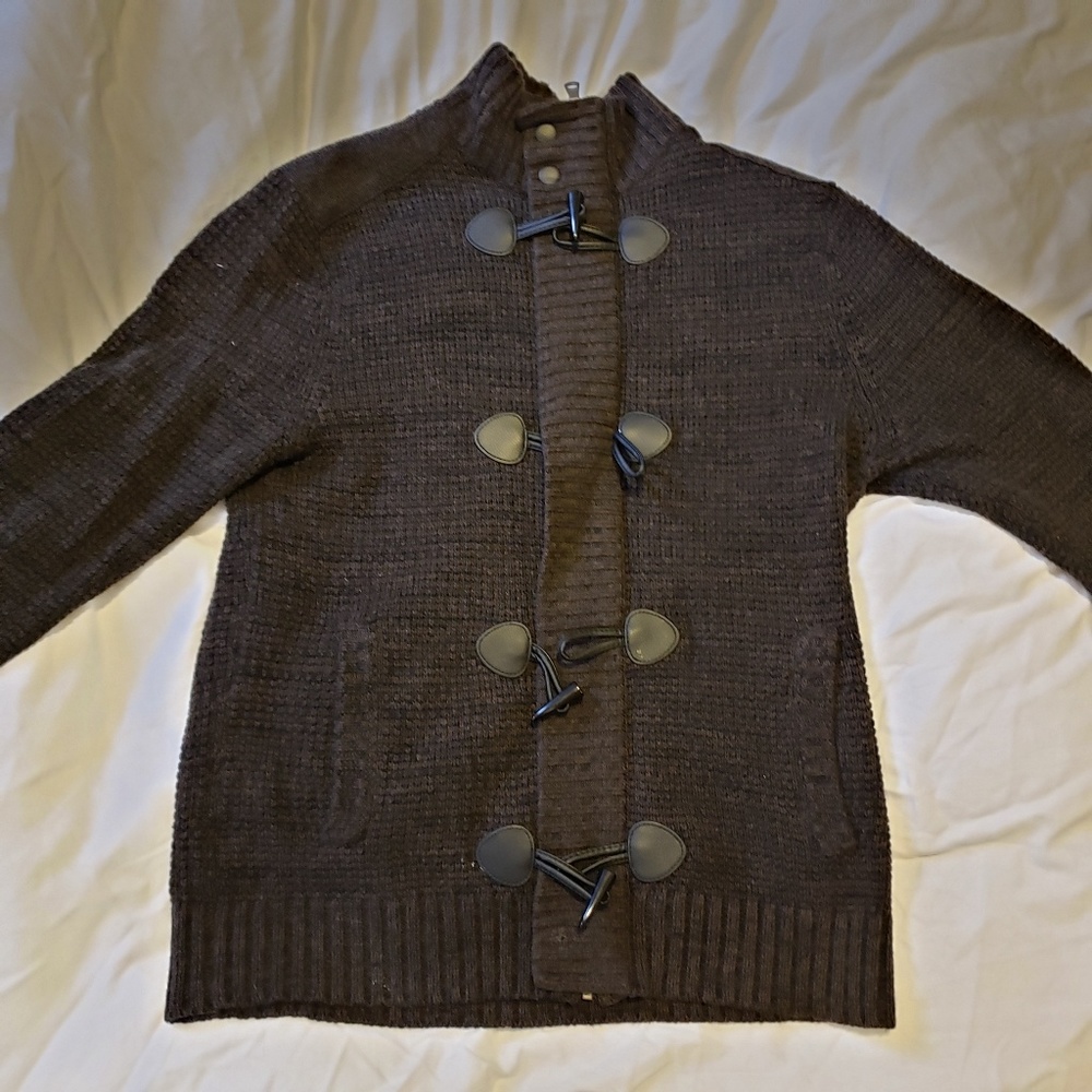 Express men's zip/button sweater- medium